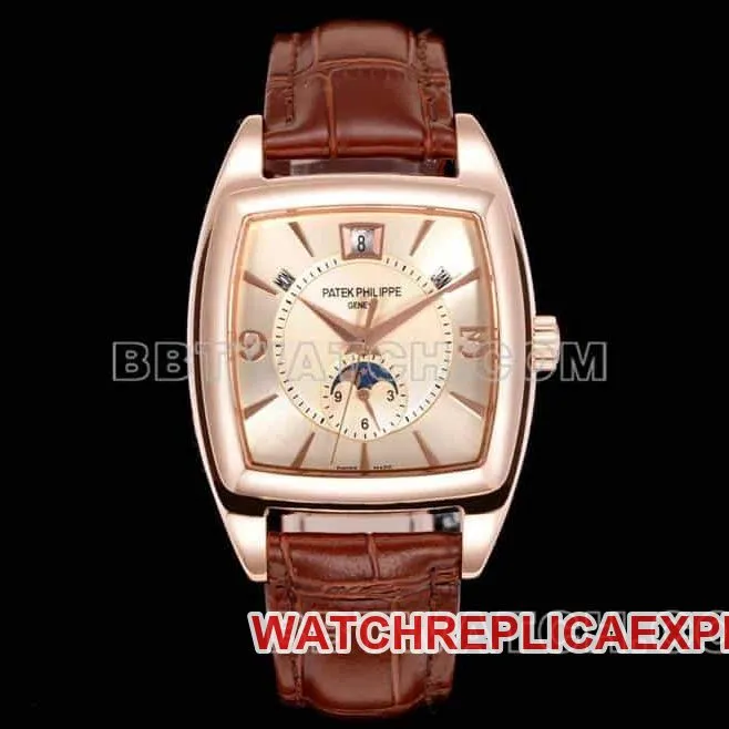 TW factory Patek Philippe complicated function timepiece 1:1top-tier silver white dialrose gold5135side live photo