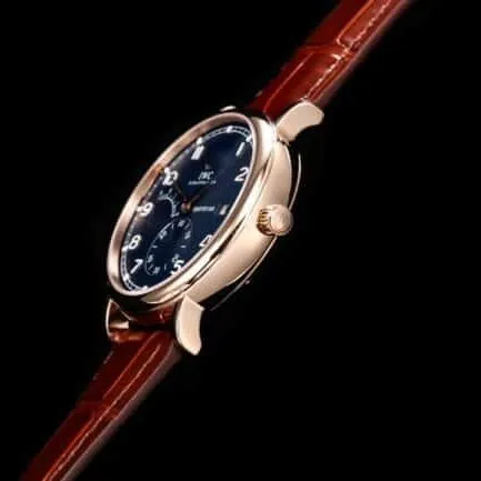 Big factory high-quality replicaTWAIWC Portofino series blue dialIW516409 see-through watch detail shots