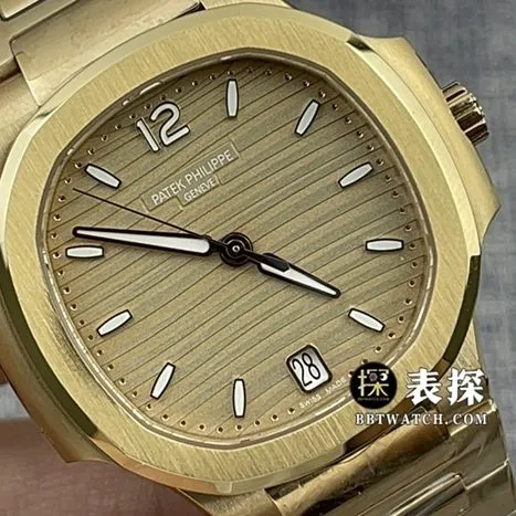 3K FactoryPatek Philippe sporty and elegant 71181:1top-tier watch women's honey gold silver plate steel bracelet model pictures and prices caseback live photo