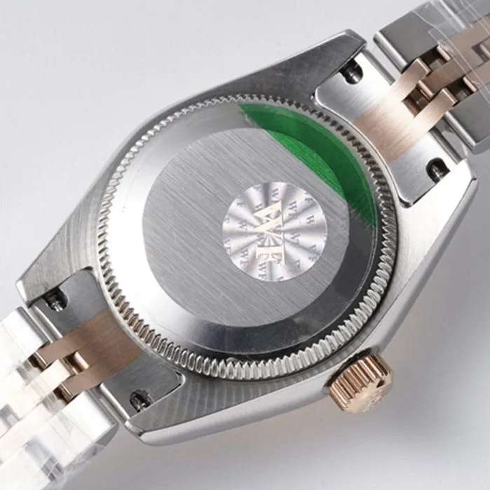 Top-tier watch Rolex women's gold plate Datejuststeel bracelet watch back cover picture