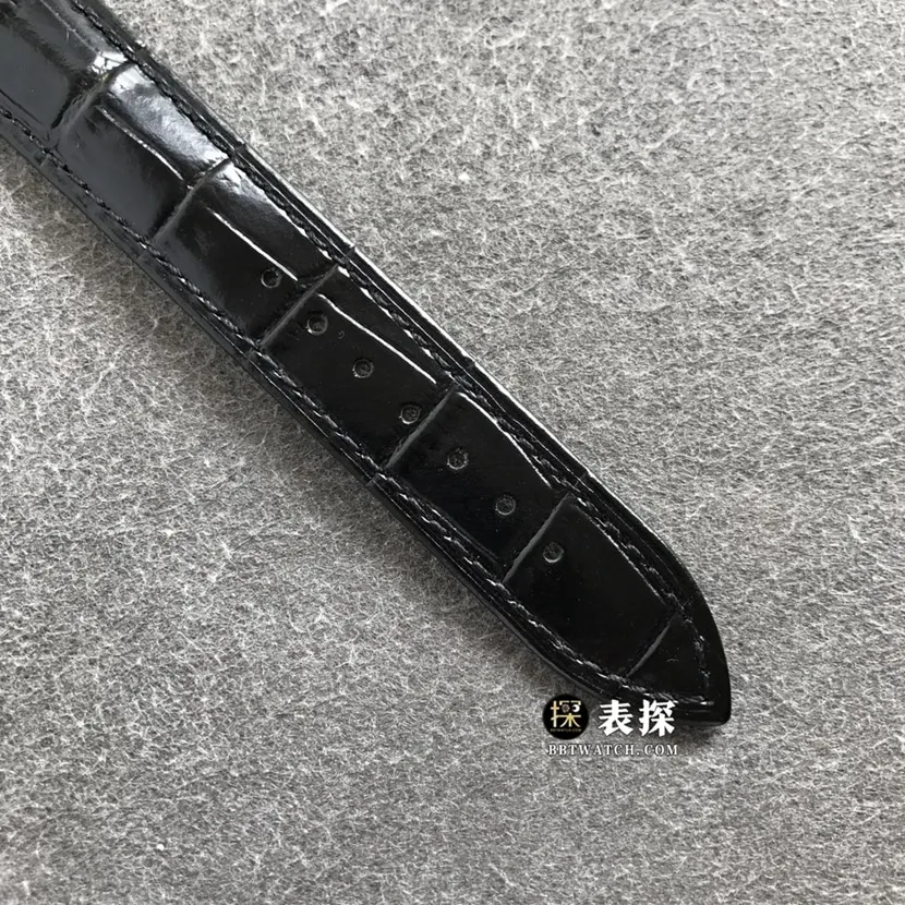 Omega Diefei watch men's black dialyellow goldleather strap picture and price side live photo
