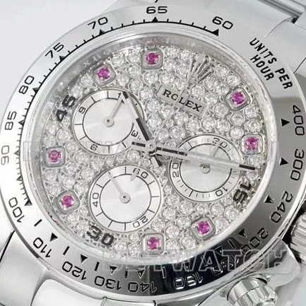 Top collectible watches Daytona RX Factory Rolex Diamond Plate Mechanical Side Actual Pictures
