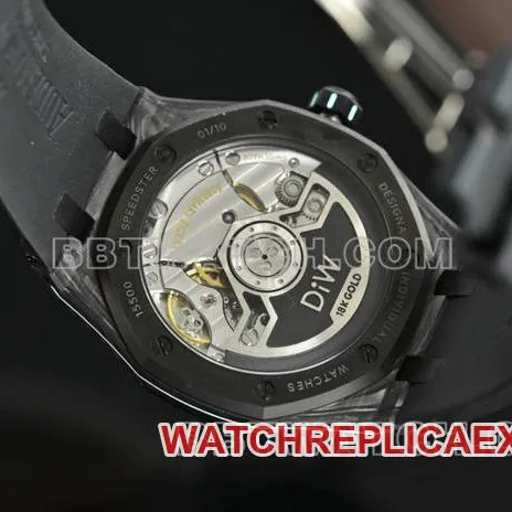 collectible watch Royal OakDiW factory Audemars Piguet carbon fiber blue needle 15500caseback live photo