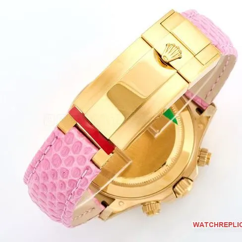 collectible watch Rolex Daytona pink mother-of-pearl disc 116519clasplive photos