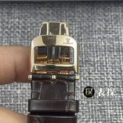 Jaeger-LeCoultre1:1top-tier watch men's eggshell yellow plate leather strap model pictures and prices caseback live photo