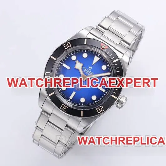 Tudor collectible watch ZF Factory Biwan smoked blue dial41mmsteel bracelet model front live photo