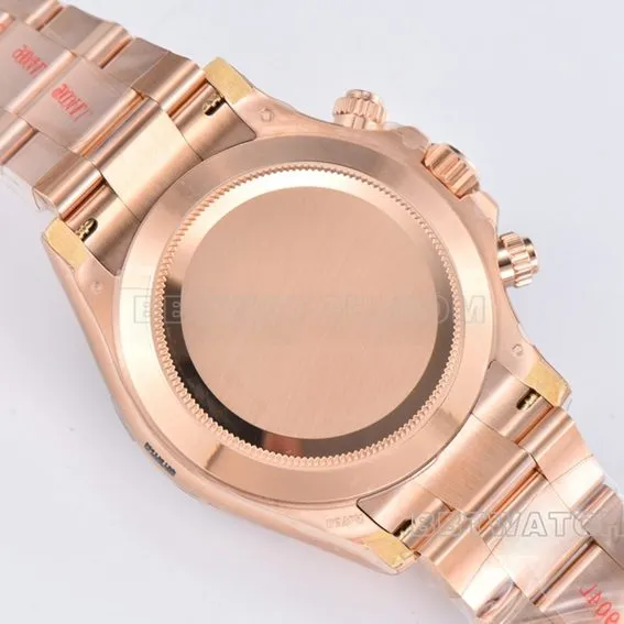 C factory Rolex Daytona top pink brown disk rose gold steel strap models m116505-0013 buckle actual photo