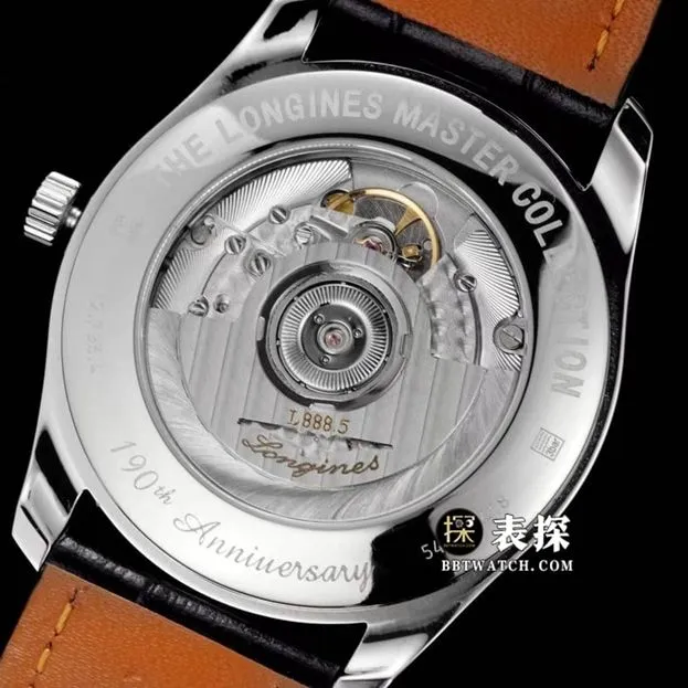 Watchmaking tradition Longines1:1replica watch men's silver dialleather strap model L2.793.4.73.2clasplive photos