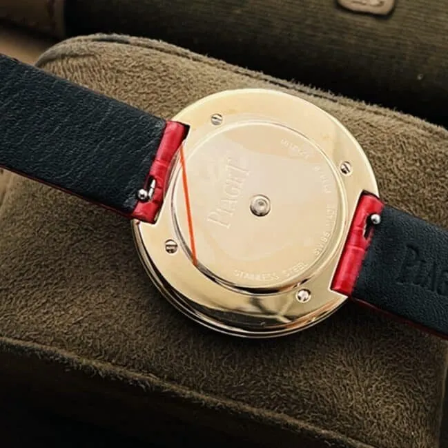 Top-tier watch Piaget men's model V3 upgraded version red plate red strap time to run series watch clasp picture