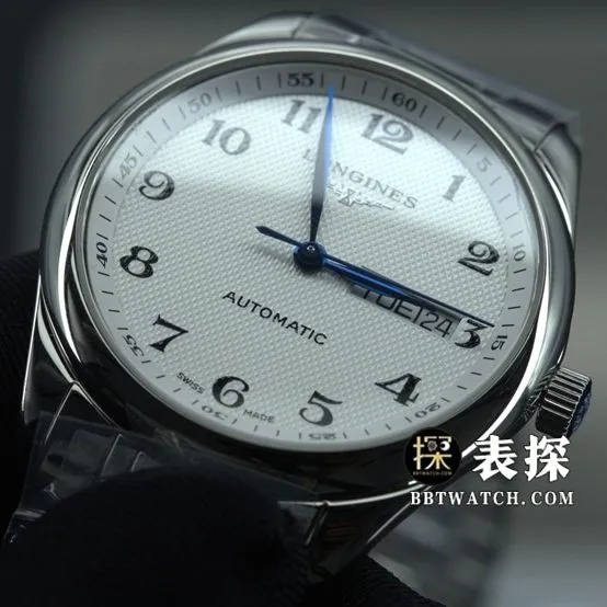 KL factory Longines famous craftsman top-tier high-quality watch pictures and prices white dial blue needle steel bracelet model clasplive photos
