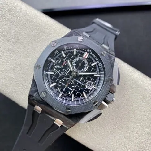 top-tier replicaAudemars PiguetRoyal Oak offshore 26400black dial men's mechanical watch front view