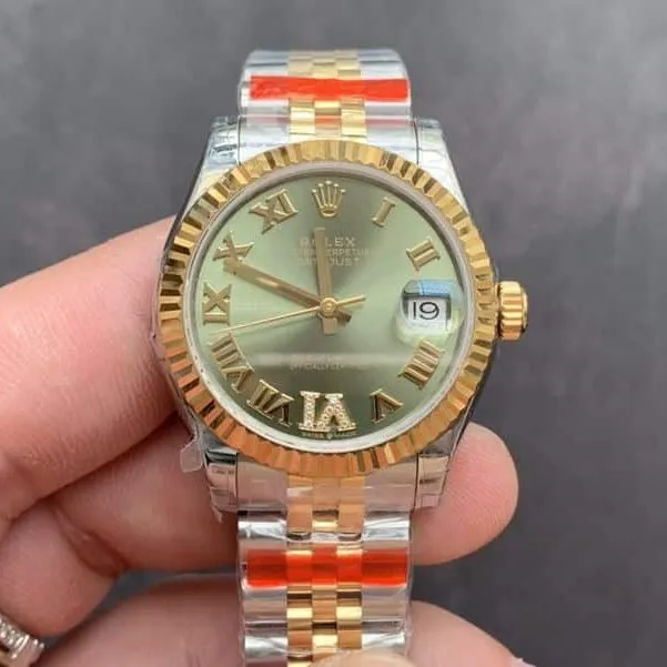 Rolex high-quality watch Datejust 31mm full automatic movement gold women's side view