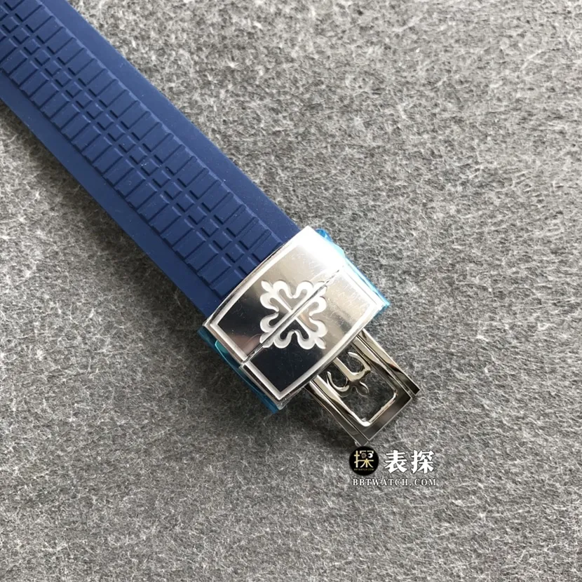 OM FactoryPatek Philippe59681:1top-tier watch men's blue dial rubber model picture and price caseback live photo
