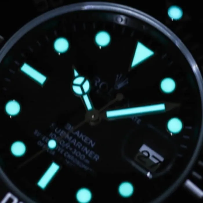 top-tier watch Rolex men's black dial Submariner series steel bracelet watch side watch