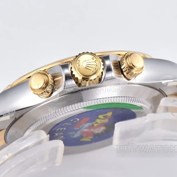 Factory C Rolex Daytonatop-tier 1:1high-quality gold panda plate 116523front live photo