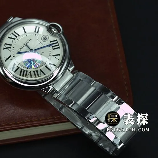 AF FactoryCartier blue balloon watch men's white dial blue needle steel bracelet model pictures and prices clasplive photos