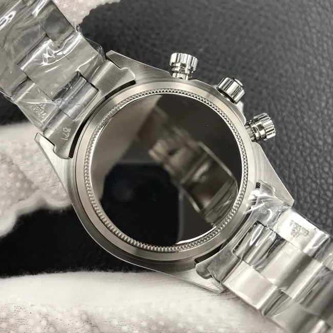 Rolextop-tier watch Di retro Paul Newman series men's black dialsteel bracelet mechanical watch side view
