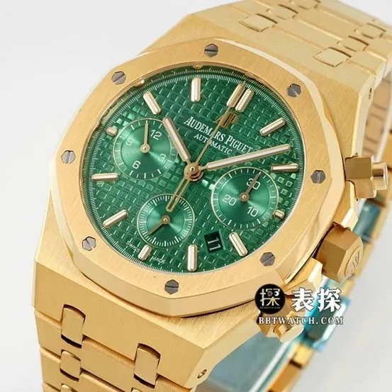 IPF Royal Oak Audemars Piguet collectible watches Green Plate Gold Steel Strap Model 26331BA.OO.1220BA.02