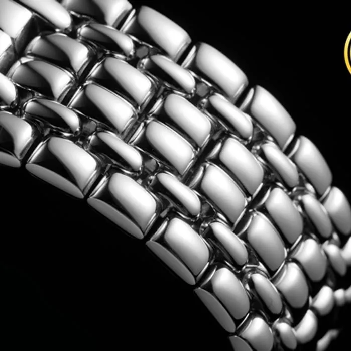top-tier watch Longines men's black dialsteel bracelet magnificent series watch bracelet picture