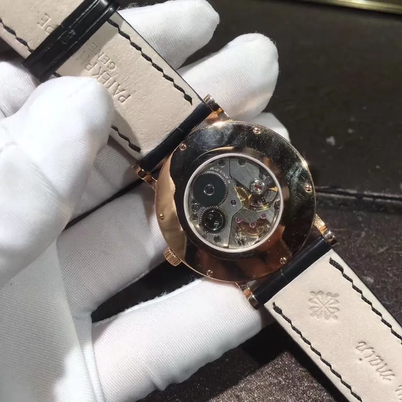 Patek Philippe classical watch series 18K solid gold 36mm Swiss manual mechanical movement front view