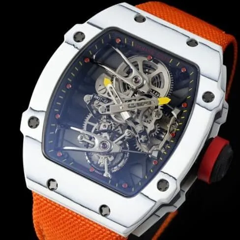 Top Richard Mille RM 27-02 men's sports tourbillon watch buckle image