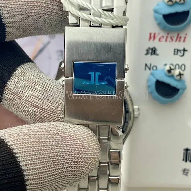 top-tier watch Jaeger-LeCoultreV9 Factory master silver dial899 mechanical side live photo