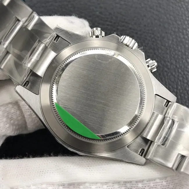 Rolextop-tier watch fully automatic movement men's white dialsteel bracelet watch front view