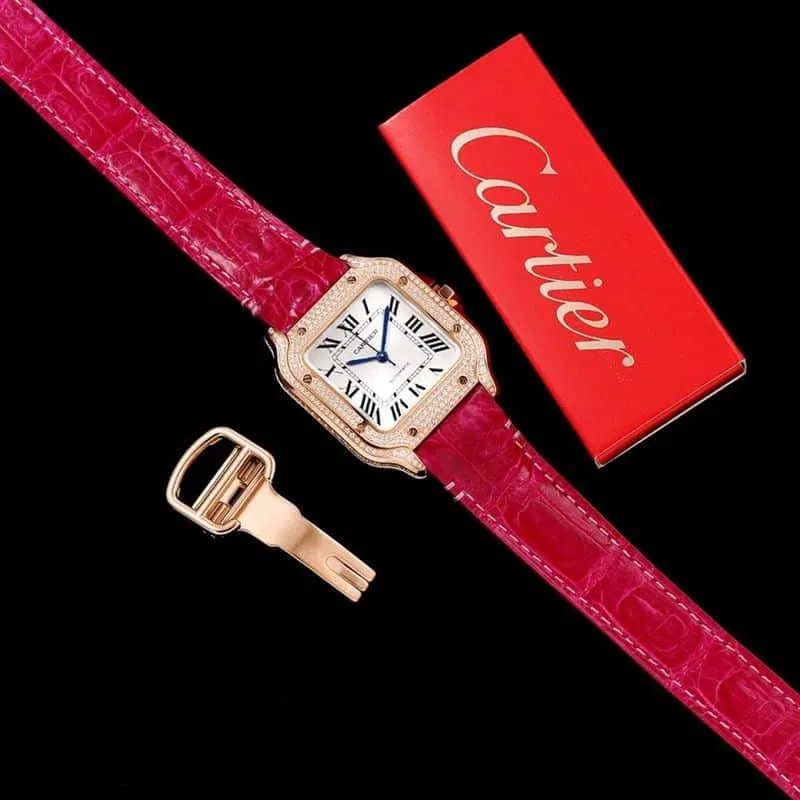 Cartier Santos watch medium model watch bracelet picture