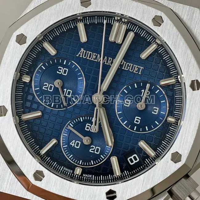 Watch Royal Oak Audemars Piguet Blue Dial 4401 Mechanical 26240 Real Back Photos
