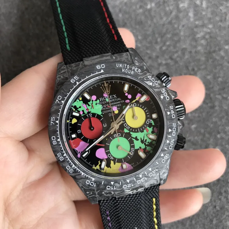 Rolextop-tiersuper watch universe chronograph Daytona series men's mechanical watch side view