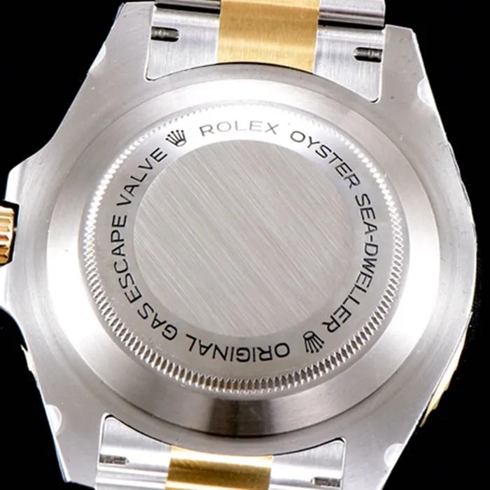 top-tier watch Rolex men's black dialsteel bracelet watch clasp picture