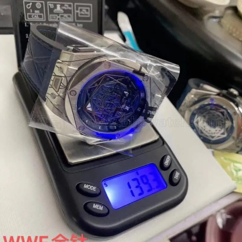 Hublot Tattoo Titanium Blue Watch Review - Unique Aesthetic Detailed View