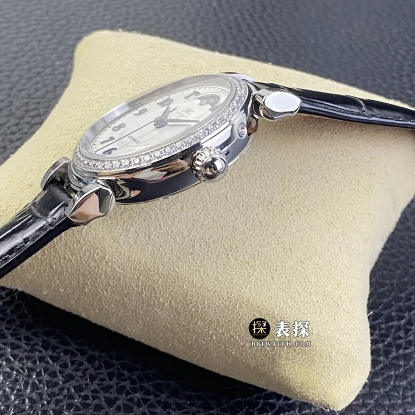 TWC factory IWC Express Wenxi IW459306super watch men's silver white dialmoon phaseleather strap model picture and price front live photo