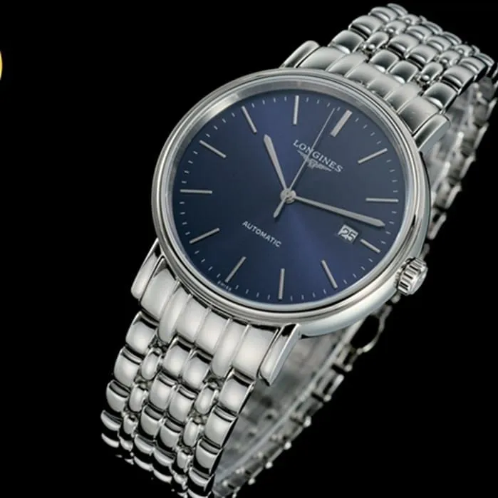top-tier watch Longines men's blue dialsteel bracelet magnificent series watch bracelet picture