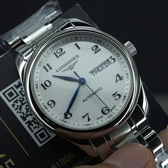 KLLongines famous craftsman double calendar seagull 2836men's watch front