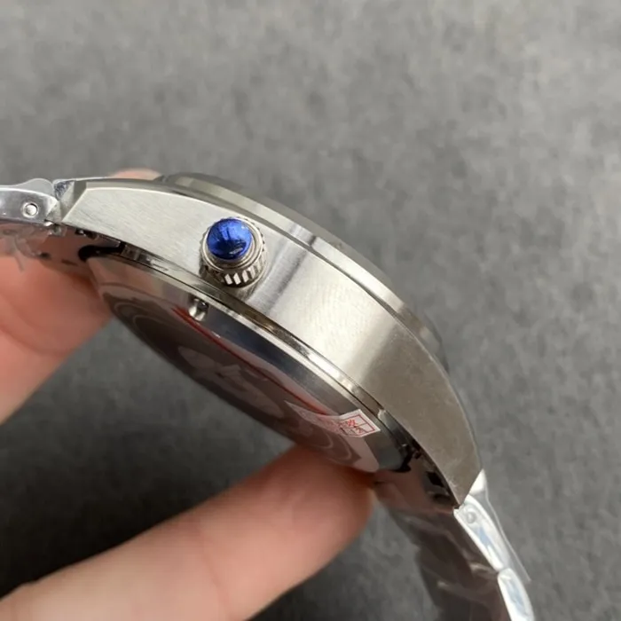 top-tier watch Longines men's blue dial pioneer front view