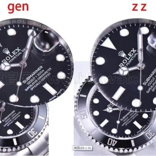 Rolex Green Submariner, Black Submariner refreshed watch - ZZ factory powers presented.