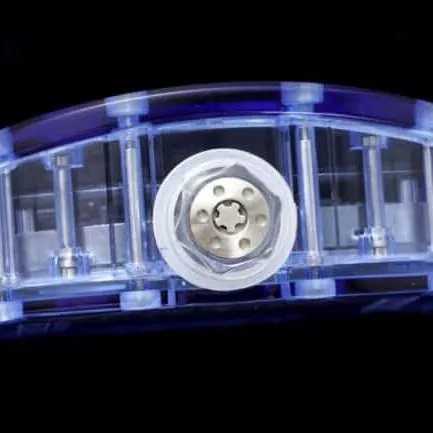top-tier Richard Mille legendary RM12-01 tourbillons apphire crystal transparent version of the extraordinary sports quality side view