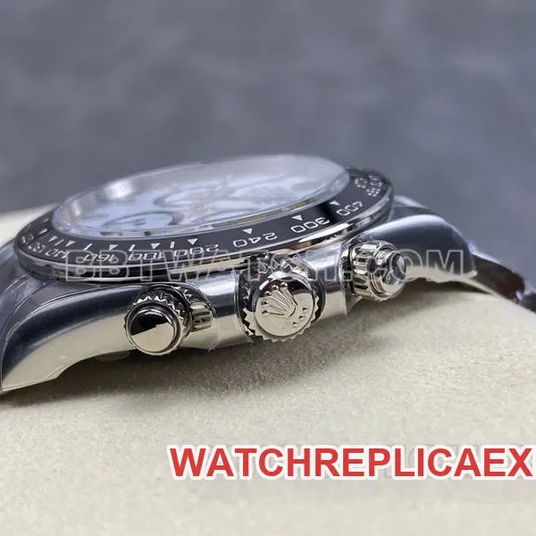 Rolex collectible watch ARF FactoryDaytonawhite dialPanda Daytona4131steel bracelet caseback live photo