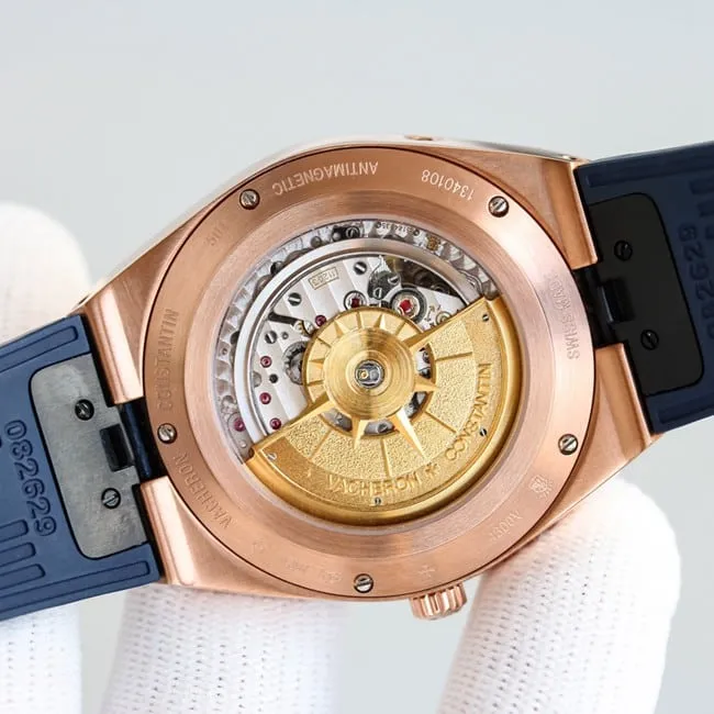 top-tier Vacheron Constantin series rose gold color steel case perpetual calendar multifunctional watch clasp picture