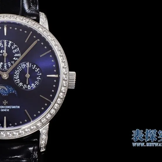 top-tier replicaVacheron Constantin heritage series blue dial perpetual calendar men's mechanical watch movement