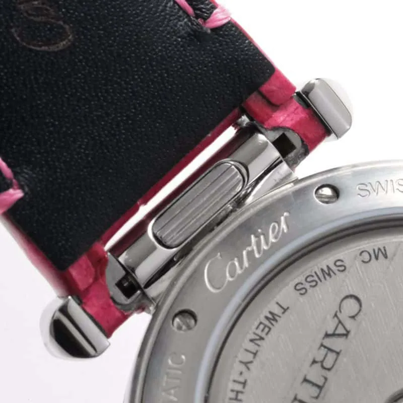 Cartiertop-tierhigh-quality watch Pasha series ladies fully automatic movement watch white surface clasp picture