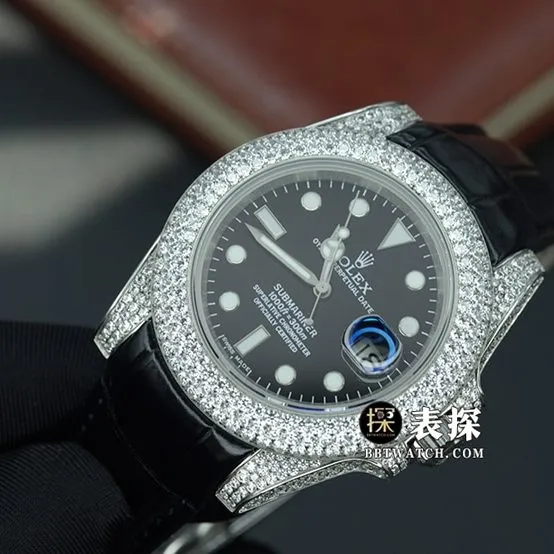 Yacht-Master Rolex hand-dial diamond-encrusted rubber model front live photo