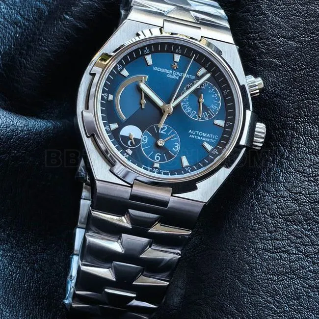 The best replica watch KR factory Vacheron Constantin travels all over the world blue dial47450caseback live photo