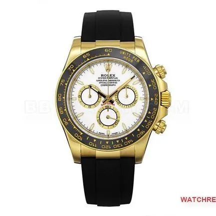 top-tier watch ZF FactoryRolexDaytonawhite dial gold case 4131 mechanical front live photo