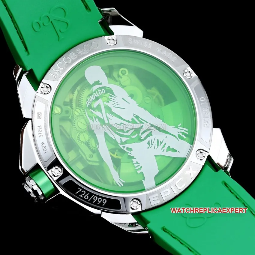 TW factory Czech Leopard top-tier high-quality replicaC Ronaldo CR7 co-branded custom black and green model braceletlive photos