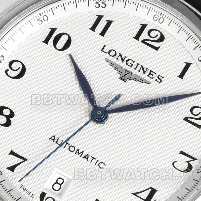 Longines collectible watch XC factory famous craftsman silver white dialL888mechanical movementleather strap model braceletlive photos