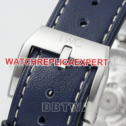 IWC watch APS factory pilot green dialchronograph69385movementleather strap model side live photo