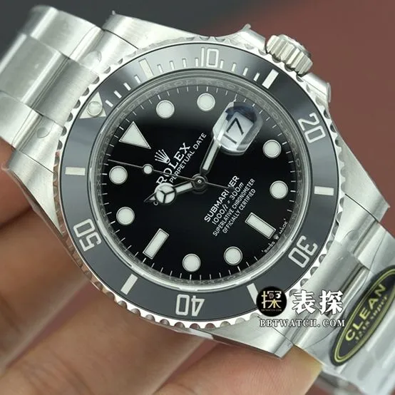CSubmarinerRolex1:1replica watchlumeBlack Submarinersteel bracelet model 116610LN-0001caseback live photo