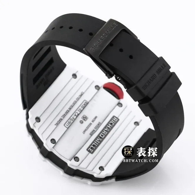 BBR RM 35-01Richard Mille1:1replica watch men's black dial black rubber style side live photo